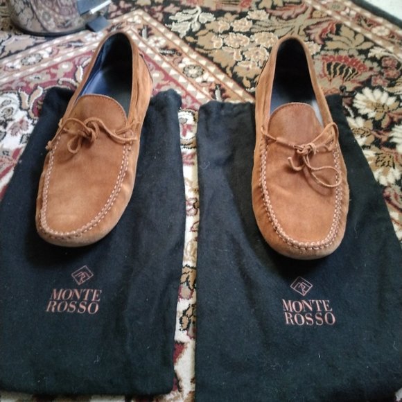 Monte Rosso Mens Loafer/Slip On - Brown suede - Size 10/11 - Picture 1 of 10